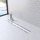 EVOLUX LINEAR DRAIN & STRAINER TEMPERED GLASS