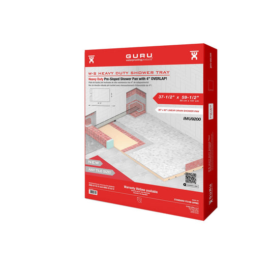 GURU W-S Heavy Duty Shower Tray for Linear Drains