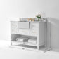 Hayley Bathroom Vanity with Sink and Carrara White Marble Top Cabinet Set