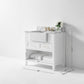 Hayley Bathroom Vanity with Sink and Carrara White Marble Top Cabinet Set