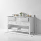 Hayley Bathroom Vanity with Sink and Carrara White Marble Top Cabinet Set