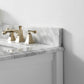 Hayley Bathroom Vanity with Sink and Carrara White Marble Top Cabinet Set