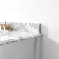 Hayley Bathroom Vanity with Sink and Carrara White Marble Top Cabinet Set