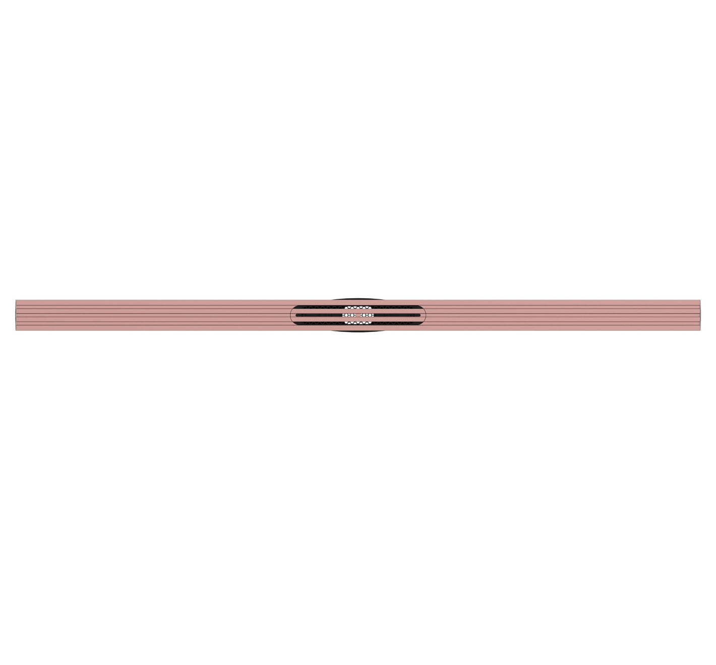 REVOLUX LINEAR SHOWER DRAIN CAVITY ROSE