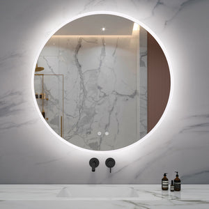 Zeek 30" BackLit LED Round Bathroom Wall Mirror MARD30