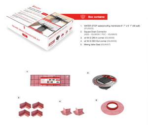 GURU EVOLUX KIT BASE FOR MUDBED SHOWER