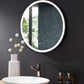 Cirque Round LED Lighted Bathroom Vanity Black Framed Mirror