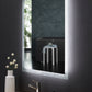 Frysta LED Frameless Rectangular Mirror Lighted Bathroom Vanity with Dimmer and Defogger