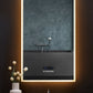 Immersion LED Lighted Bathroom Vanity Mirror with Bluetooth, Defogger, and Digital Display