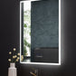 Immersion LED Lighted Bathroom Vanity Mirror with Bluetooth, Defogger, and Digital Display