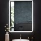 Immersion LED Lighted Bathroom Vanity Mirror with Bluetooth, Defogger, and Digital Display