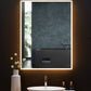 Immersion LED Lighted Bathroom Vanity Mirror with Bluetooth, Defogger, and Digital Display