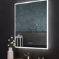 Immersion LED Lighted Bathroom Vanity Mirror with Bluetooth, Defogger, and Digital Display