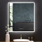 Immersion LED Lighted Bathroom Vanity Mirror with Bluetooth, Defogger, and Digital Display