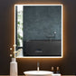 Immersion LED Lighted Bathroom Vanity Mirror with Bluetooth, Defogger, and Digital Display