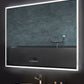 Immersion LED Lighted Bathroom Vanity Mirror with Bluetooth, Defogger, and Digital Display