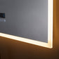 Immersion LED Lighted Bathroom Vanity Mirror with Bluetooth, Defogger, and Digital Display