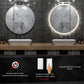 Zeek 32" BackLit LED lighted  Round Bathroom Wall Mirror M-RN32