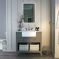 Hayley Bathroom Vanity with Sink and Carrara White Marble Top Cabinet Set