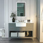 Hayley Bathroom Vanity with Sink and Carrara White Marble Top Cabinet Set