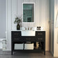 Hayley Bathroom Vanity with Sink and Carrara White Marble Top Cabinet Set