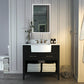 Hayley Bathroom Vanity with Sink and Carrara White Marble Top Cabinet Set