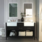 Hayley Bathroom Vanity with Sink and Carrara White Marble Top Cabinet Set