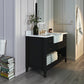 Hayley Bathroom Vanity with Sink and Carrara White Marble Top Cabinet Set