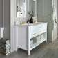 Hayley Bathroom Vanity with Sink and Carrara White Marble Top Cabinet Set