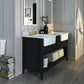 Hayley Bathroom Vanity with Sink and Carrara White Marble Top Cabinet Set