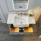 Hayley Bathroom Vanity with Sink and Carrara White Marble Top Cabinet Set