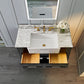 Hayley Bathroom Vanity with Sink and Carrara White Marble Top Cabinet Set