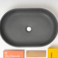 DDALF04 22'' Concrete Oval Vessel Sink - Bathroom