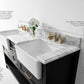 Hayley Bathroom Vanity with Sink and Carrara White Marble Top Cabinet Set