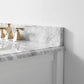 Hayley Bathroom Vanity with Sink and Carrara White Marble Top Cabinet Set