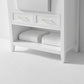 Hayley Bathroom Vanity with Sink and Carrara White Marble Top Cabinet Set