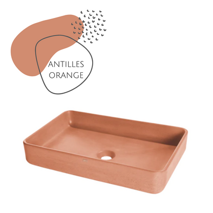 DDALF05 22'' Concrete Rectangular Vessel Sink - Bathroom