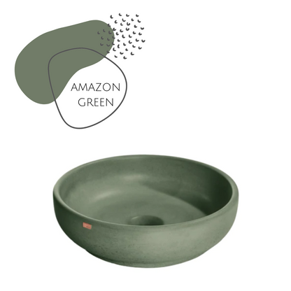 DDALF 14.5'' Round Concrete Vessel Sink - Bathroom