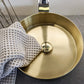 Zeek 14” Gold Round Vessel Bathroom Sink Stainless Steel PVD Nano Tech Coating ZN-G144