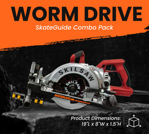 SKATEPLATE® WORMDRIVE & SKATEGUIDE® COMBO – FOR LEFT BLADE CIRCULAR SAWS