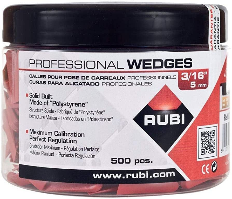 RUBI Wedges 3/16" (5mm) JAR (500 pc.)